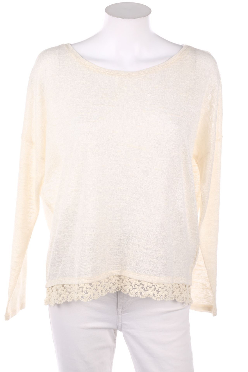 Yessica by C&A - Strick-Pullover mit Spitze mit überschnittener Schulter - M