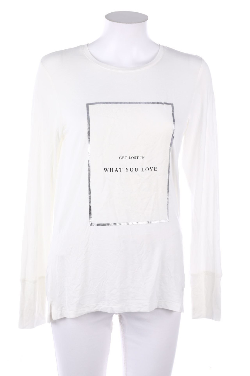 BASEFIELD - Statement-Longsleeve-Shirt mit Logo-Stickerei - S