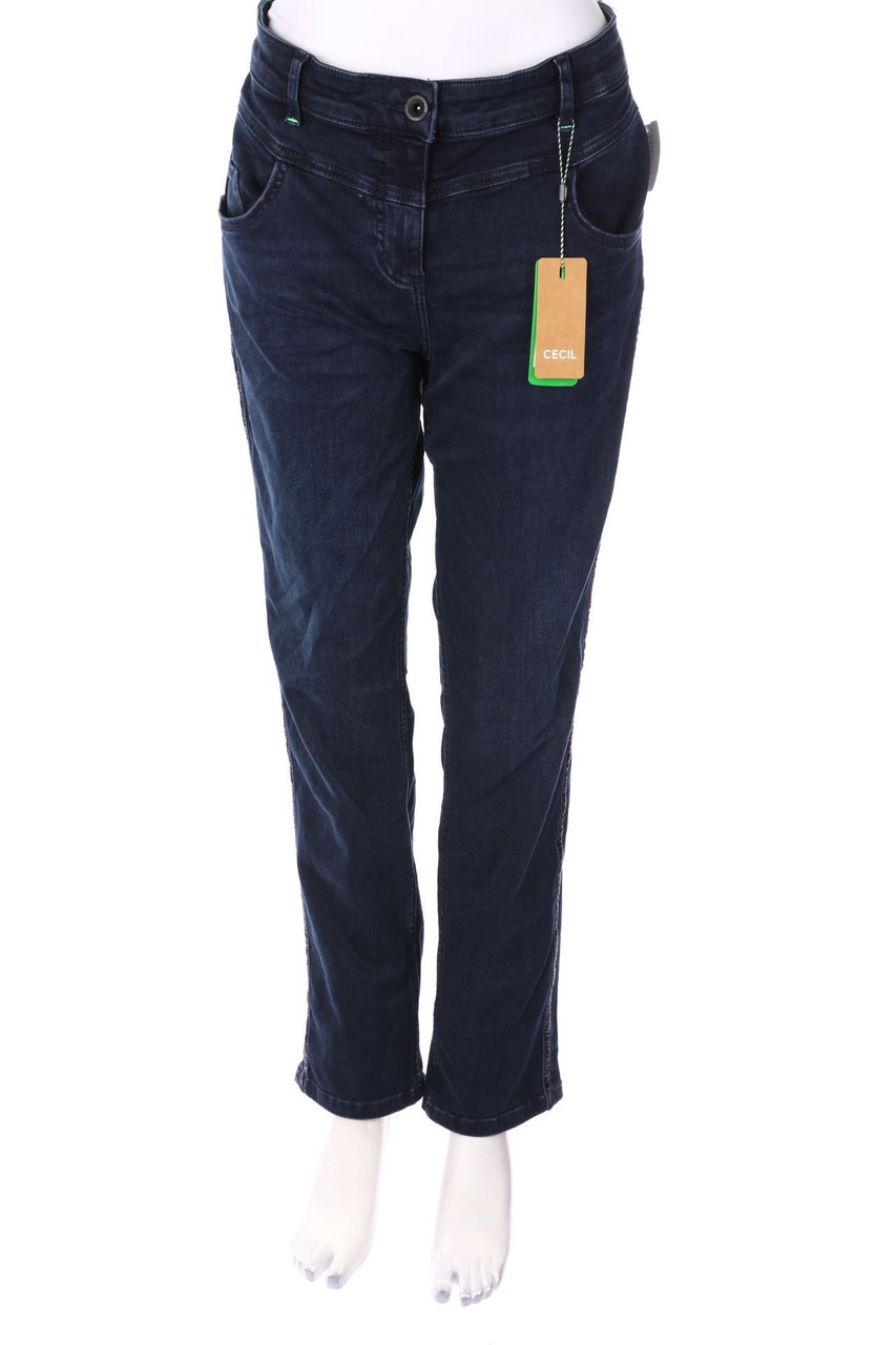 CECIL - Slim Jeans mit Galonstreifen - W32