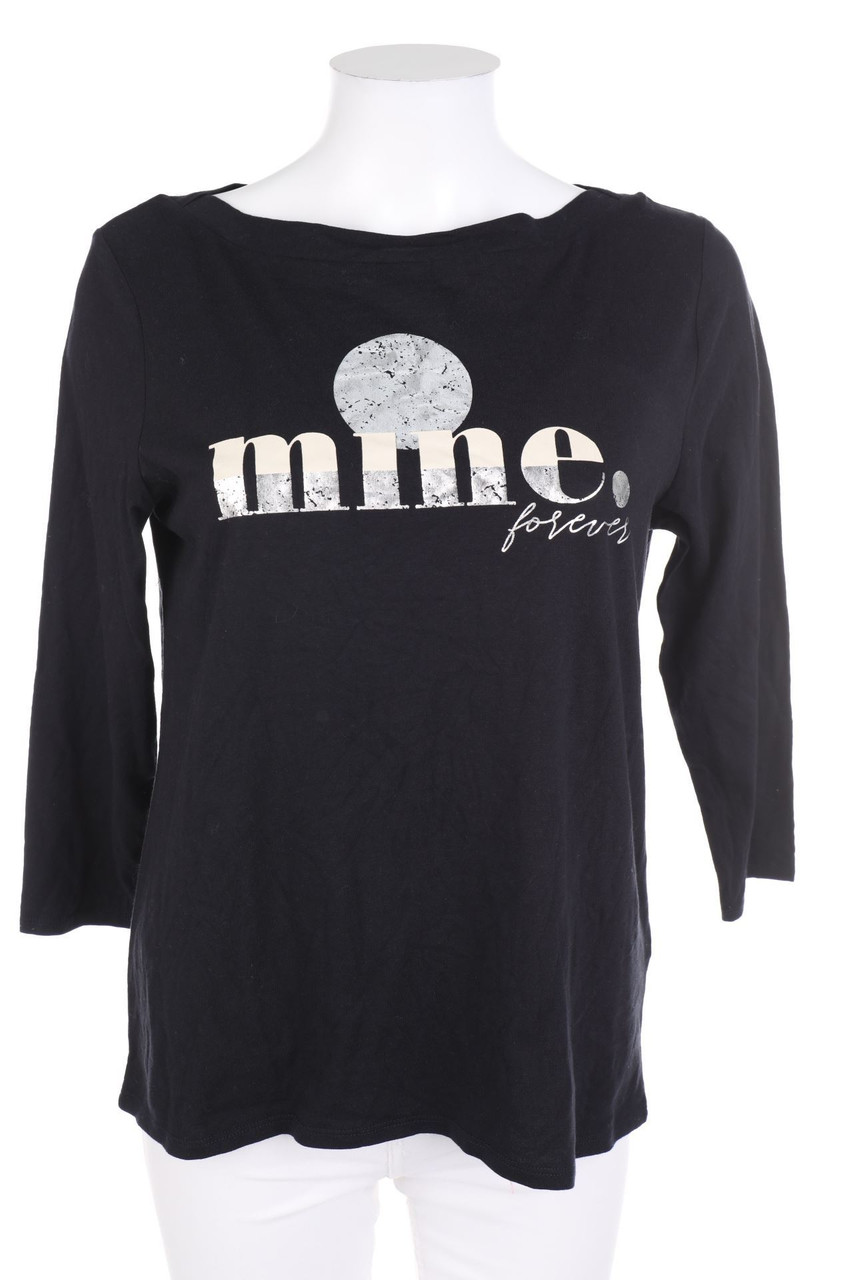 Street One - 3/4-Arm-Shirt mit Statement-Print - D 36