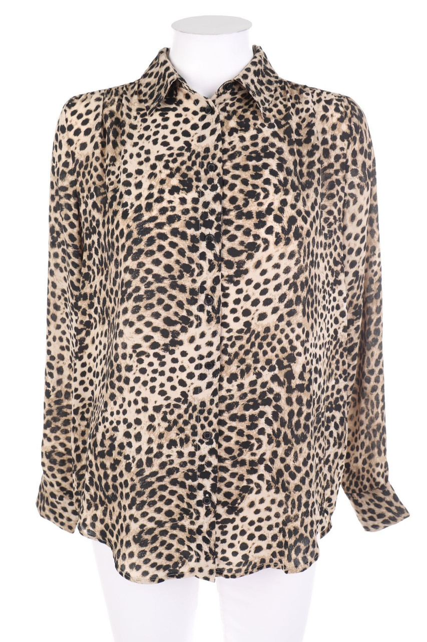 Bluse Leo Pullover H&m H&M Hemd-Bluse Mit Leo-Print XS