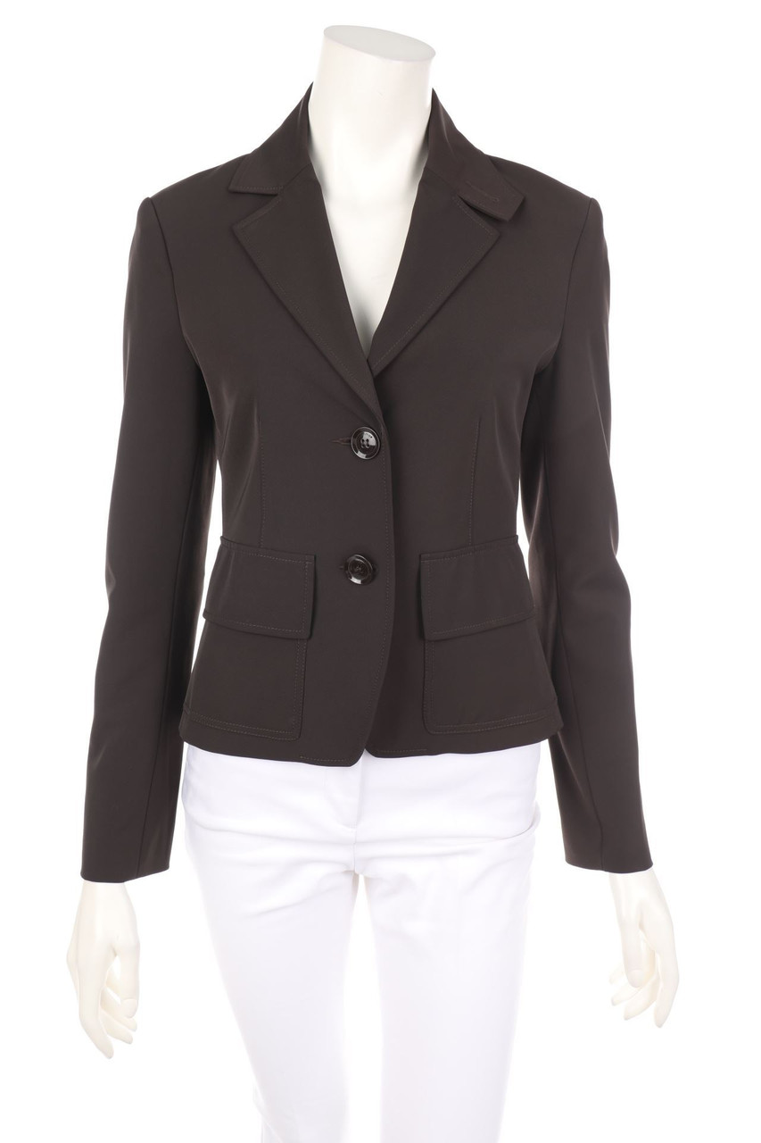 comma - Blazer mit Reverskragen mit aufgesetzten Taschen - D 34