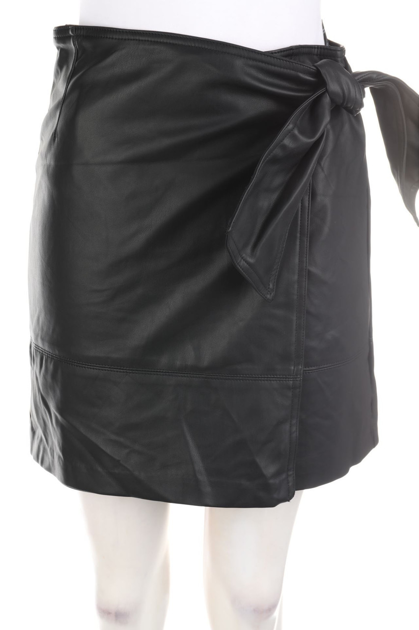 H&M - Faux Leather-Mini-Rock in Wickel-Optik - D 38