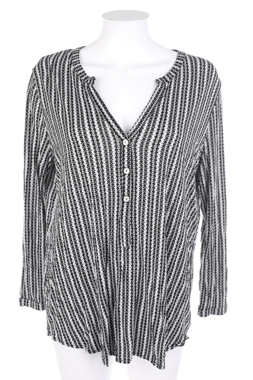 Best Connections - Longsleeve-Shirt mit Krempel-Ärmeln - D 46