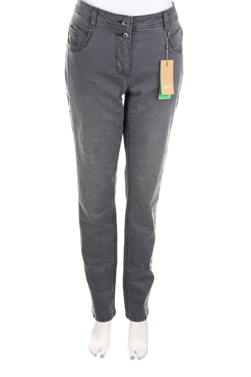 CECIL - Slim Jeans mit Logo-Badge - W32