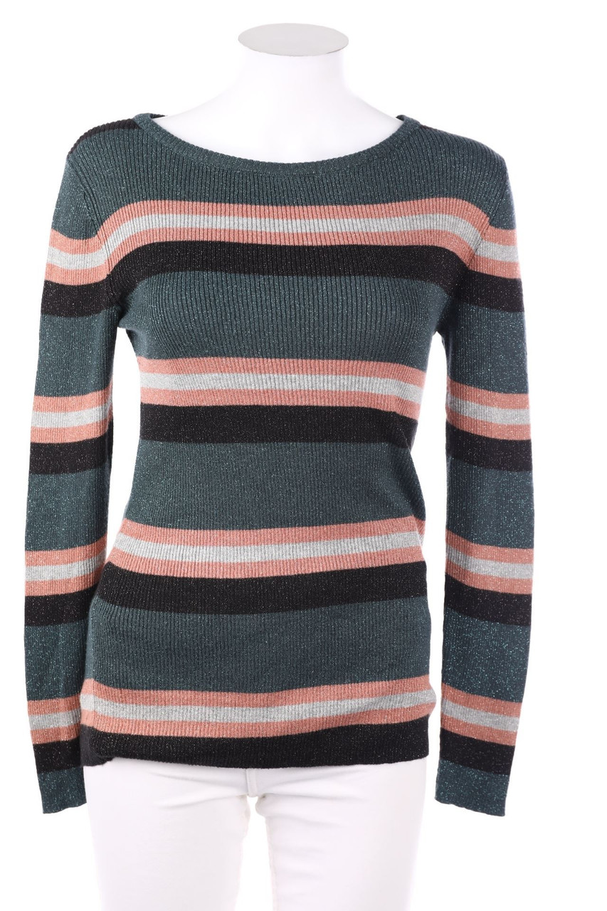 Betty Barclay - Glitzer-Strick-Pullover mit Streifen - S