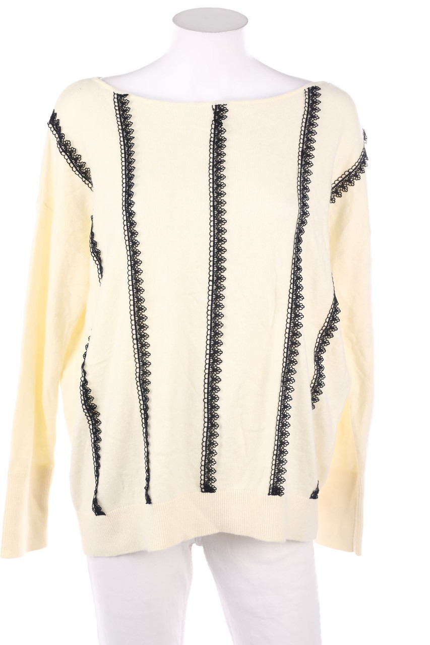 KOOKAI - Strick-Pullover mit Spitze - D 36