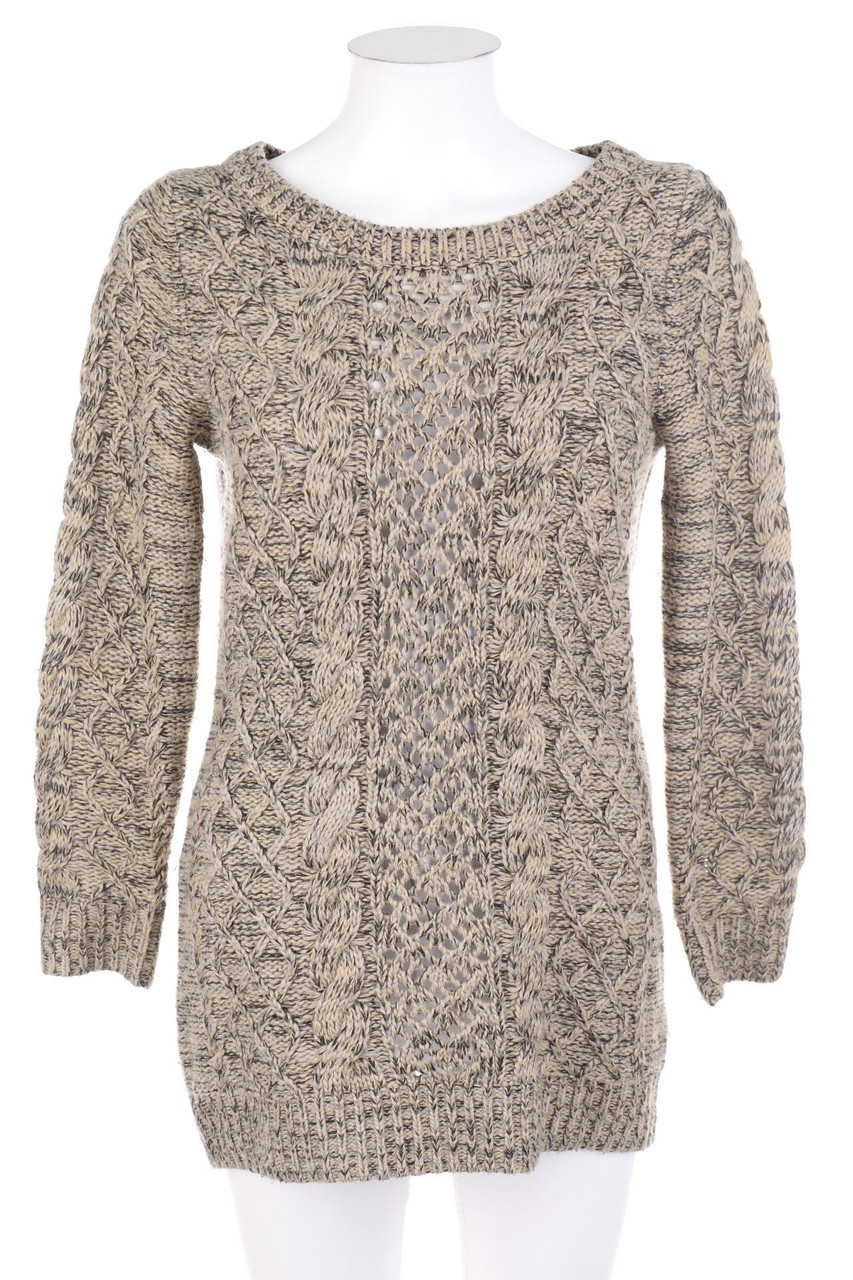 H&M DIVIDED - Muster-Strick-Pullover mit Wolle - D 34