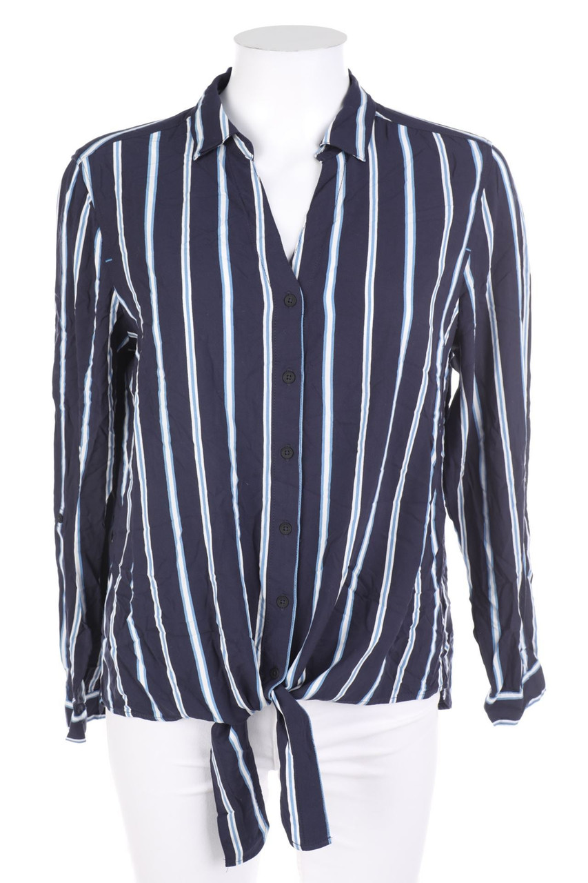 CECIL - Streifen-Hemd-Bluse mit Schleife - S