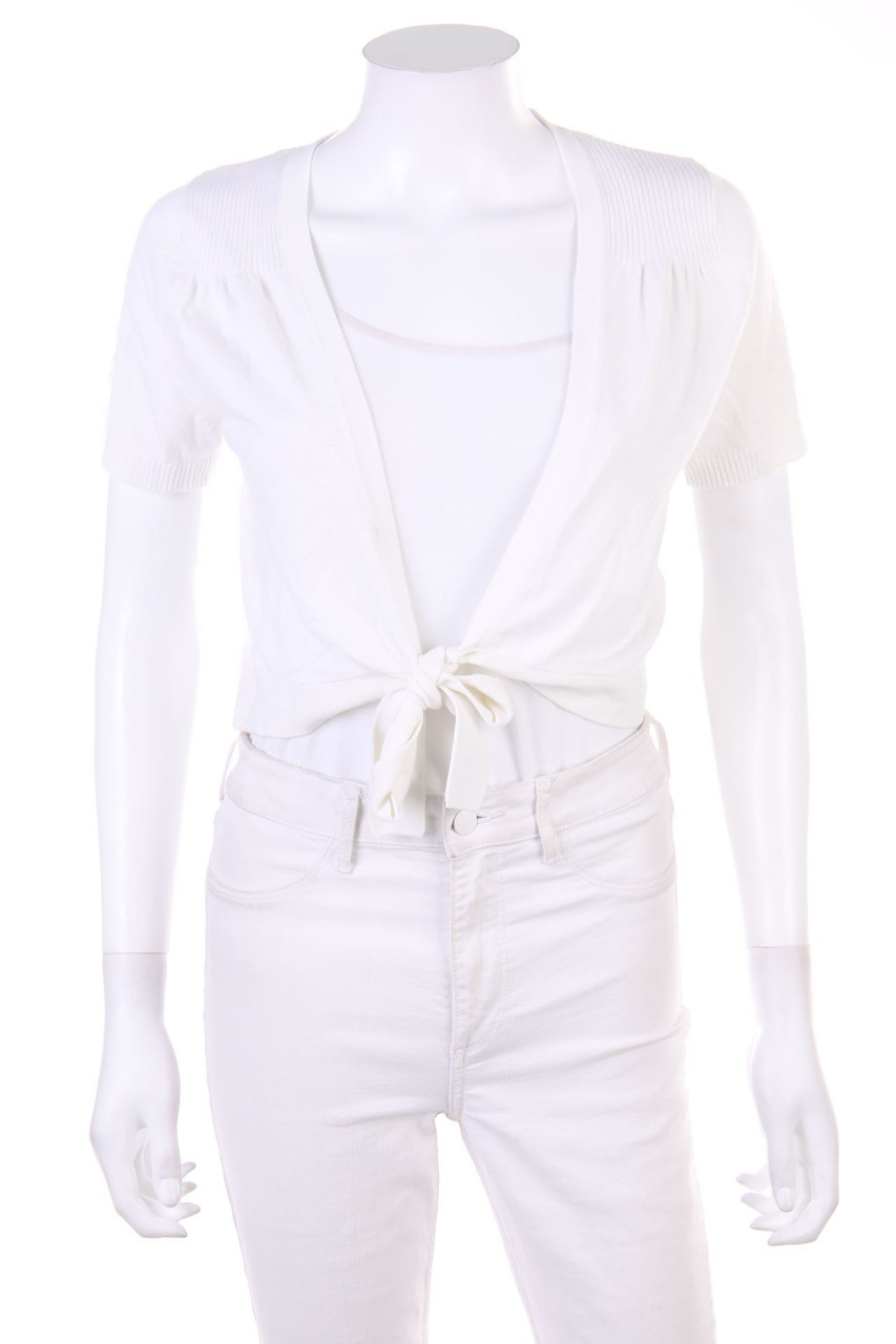 MARKS & SPENCER - Cropped-Strick-Pullover mit Schleife - S