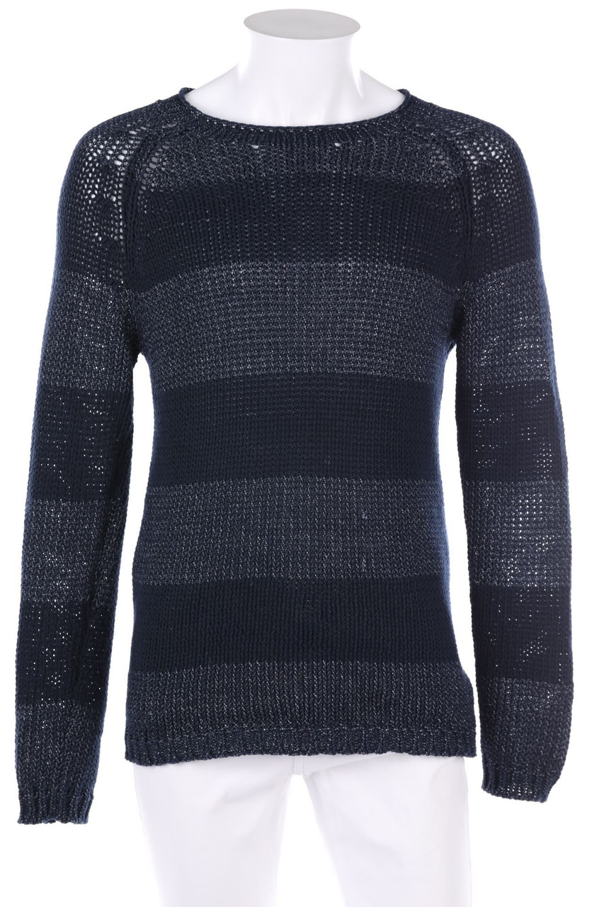 SELECTED HOMME - Pullover mit Lochstrick-Details - M