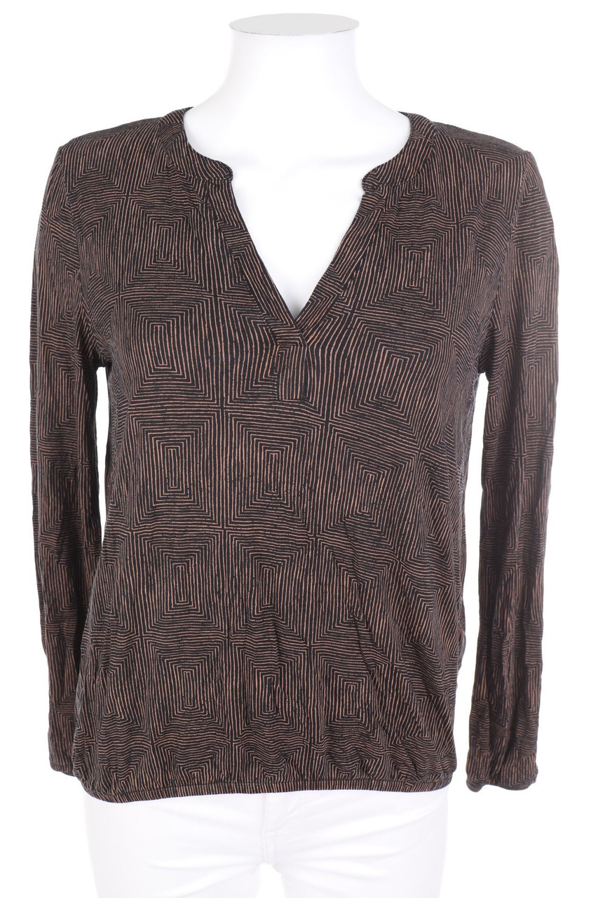 ESPRIT - Tunika-Bluse mit geometrischem Muster - XS