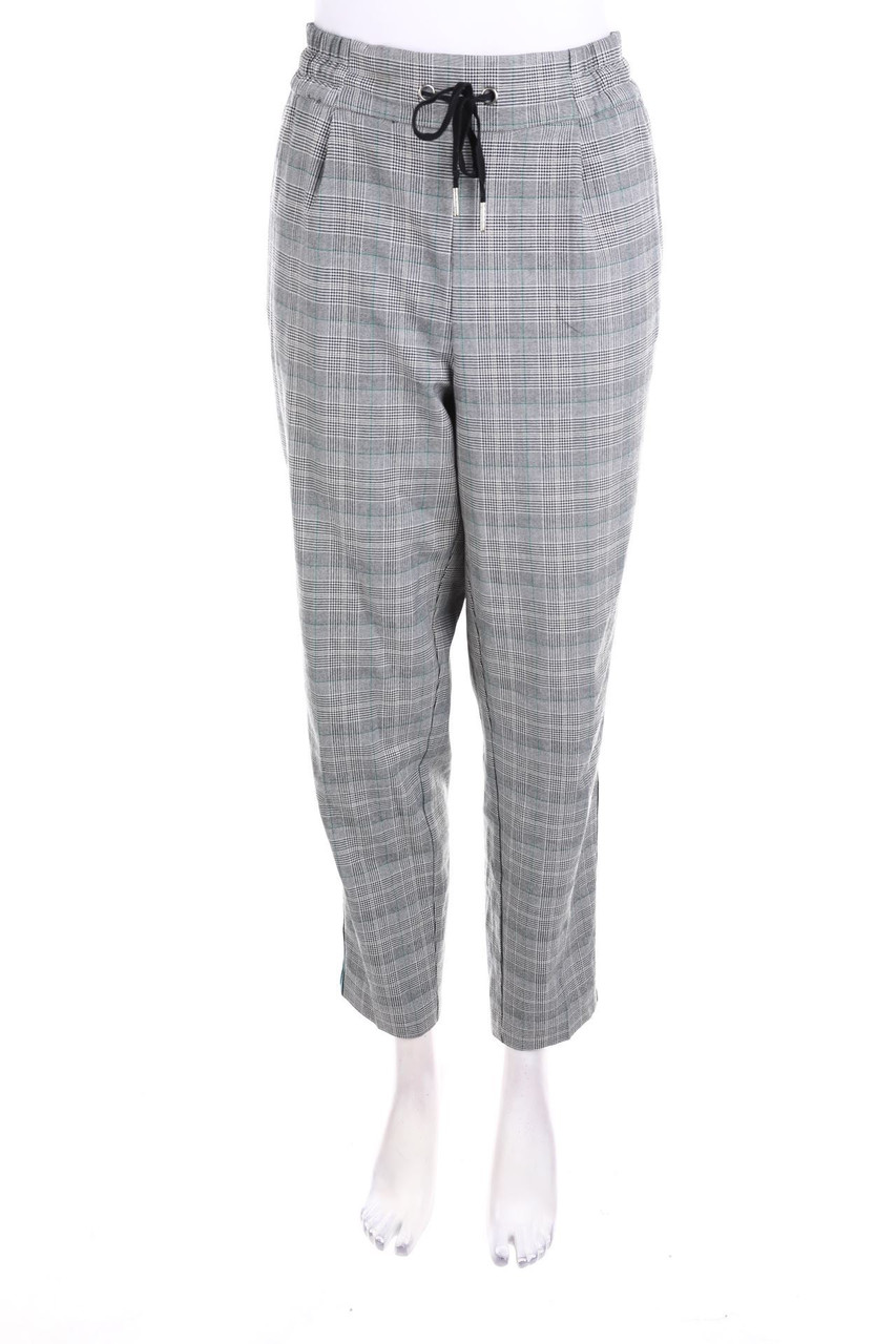 CAMAÏEU - Jogger-Hose mit Karo-Muster - D 42