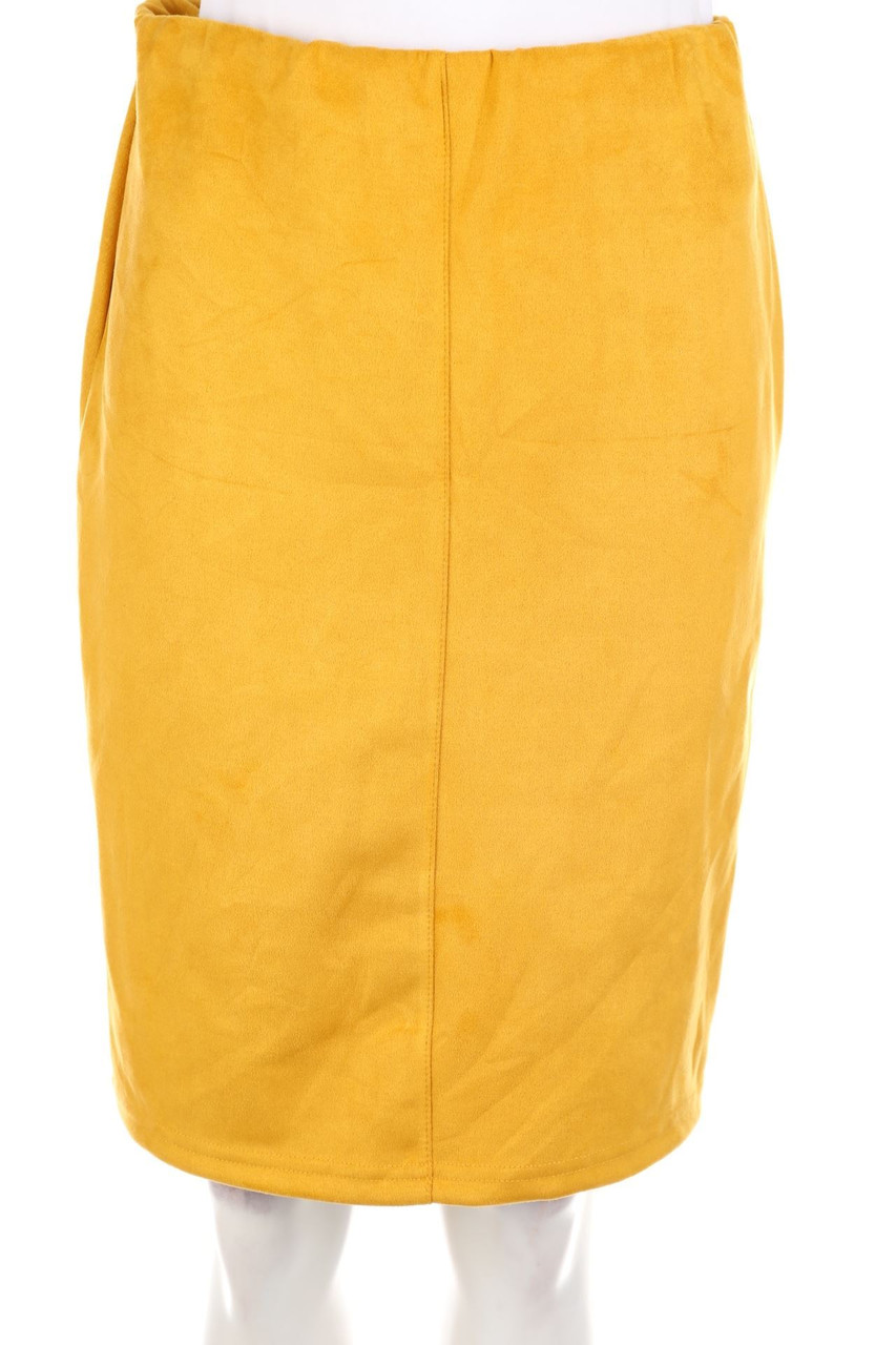 zebra - Faux Leather-Rock mit Gummizug - M