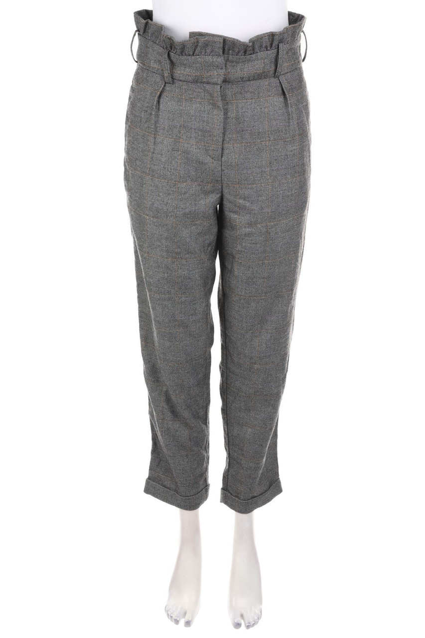 SAVAGE HONEY - Paperbag-Hose mit Karo-Muster - S