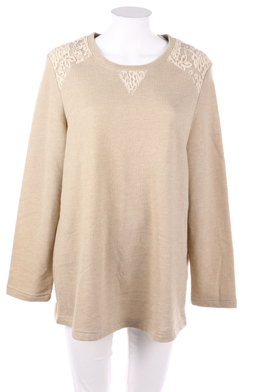 AMY VERMONT - Glitzer-Sweatshirt mit Stickereien - XL
