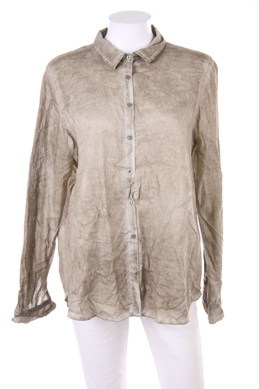 WE LOVE XOX - Hemd-Bluse mit Krempel-Ärmeln - D 42