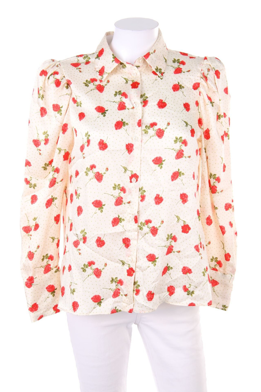 ZARA - Hemd-Bluse mit Blumen-Print - S