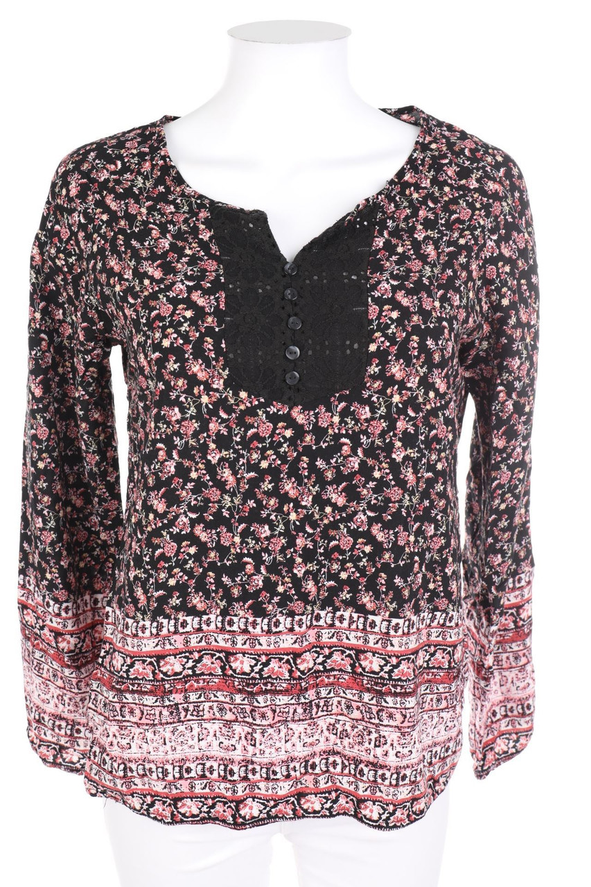 My Hailys - Bluse mit Blumen-Print - L