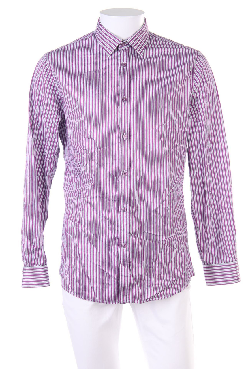 Madison Avenue - gestreiftes Hemd aus Baumwolle - M