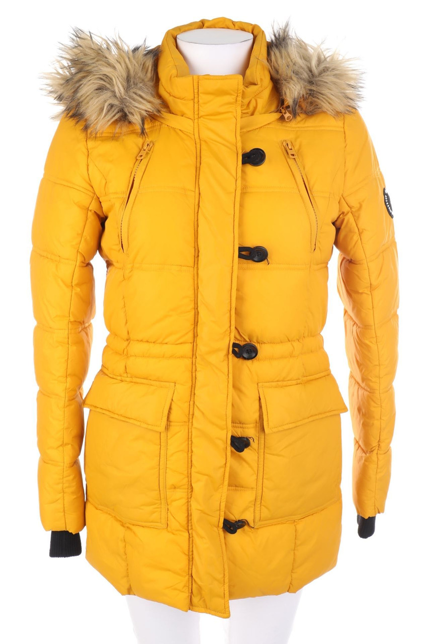 ONLY - wattierte Jacke mit Faux Fur-Kragen - XS