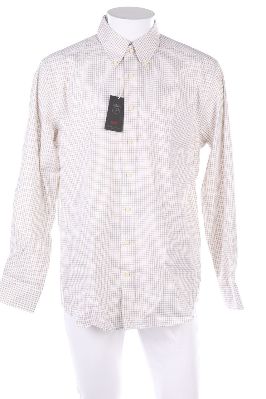 Christian Berg - kariertes Button-down-Hemd aus Baumwolle - 41