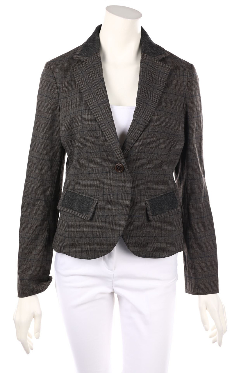 manoukian - Karo-Blazer mit Reverskragen - D 36