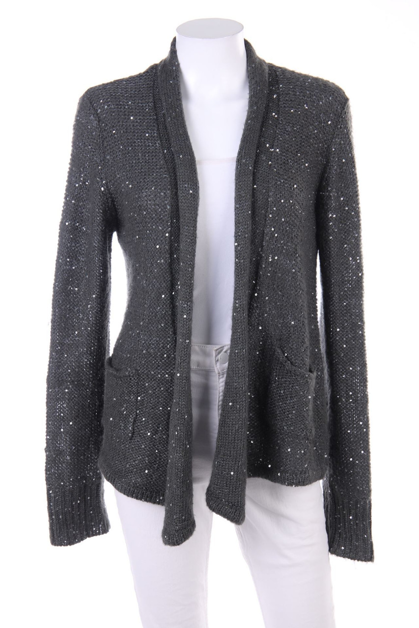 comma - Cardigan mit Pailletten - D 42