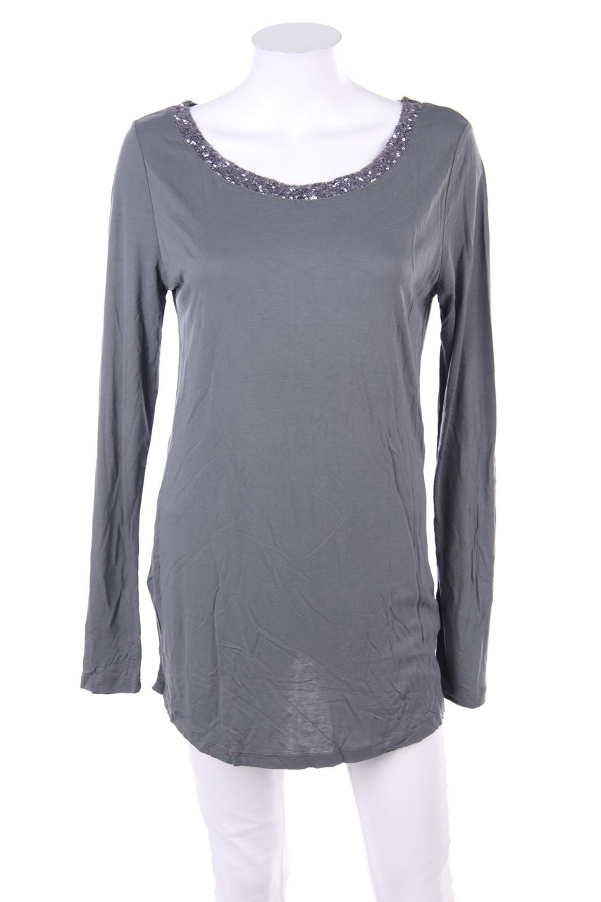 line. - Longsleeve-Shirt mit Pailletten - XL