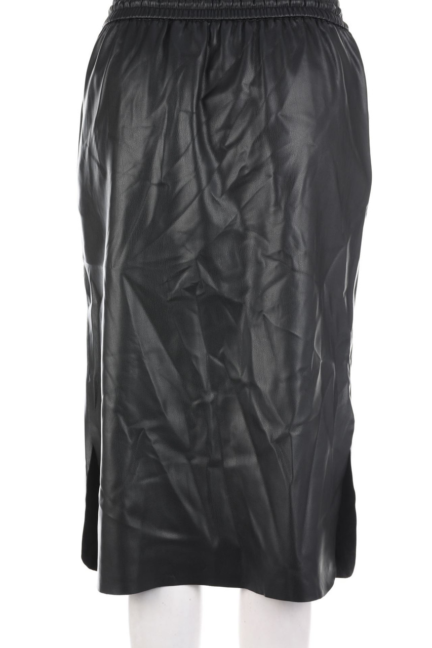 Kiabi - Midi-Faux Leather-Rock mit Schlitz - D 36