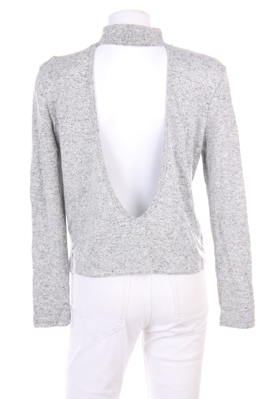 NA-KD - Longsleeve-Shirt mit tiefem Rückenausschnitt - L