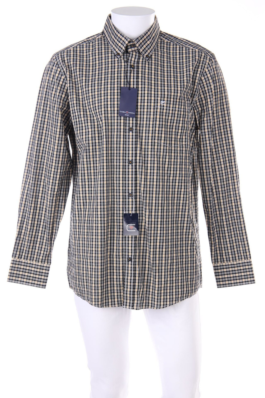 CASA MODA - kariertes Hemd aus Baumwolle - 42