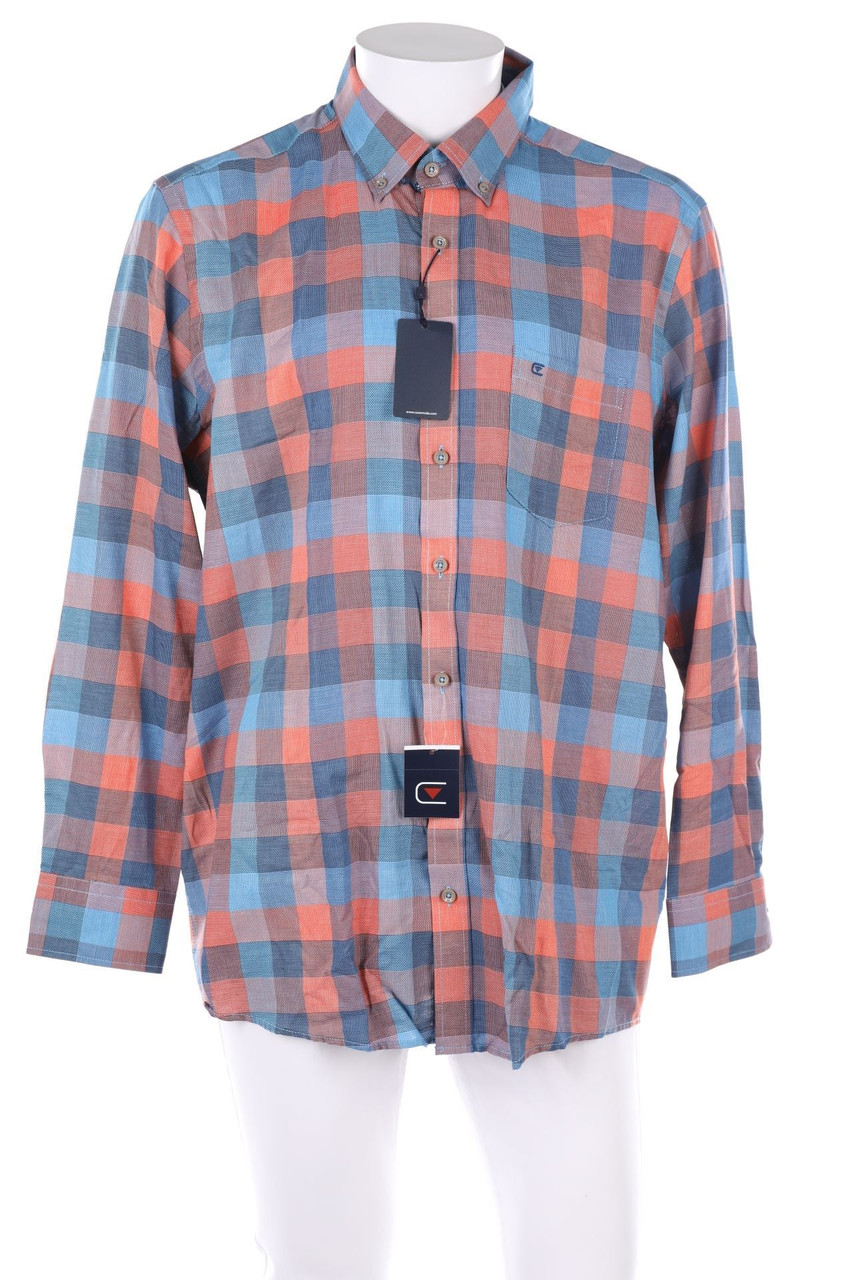 CASA MODA - kariertes Button-down-Hemd aus Baumwolle - 44