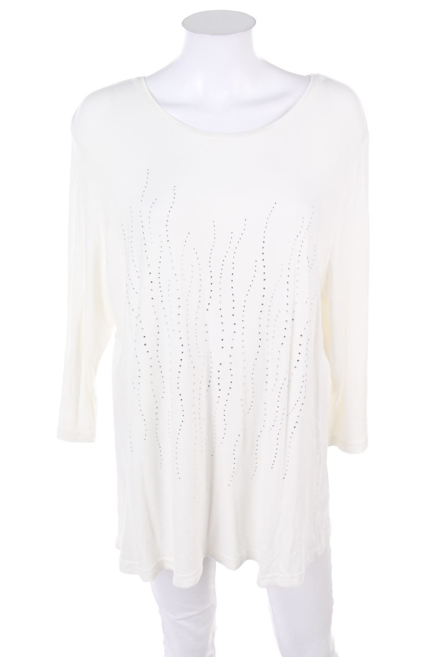 NAVIGAZIONE - 3/4-Arm-Shirt mit Strass-Steinen - D 46