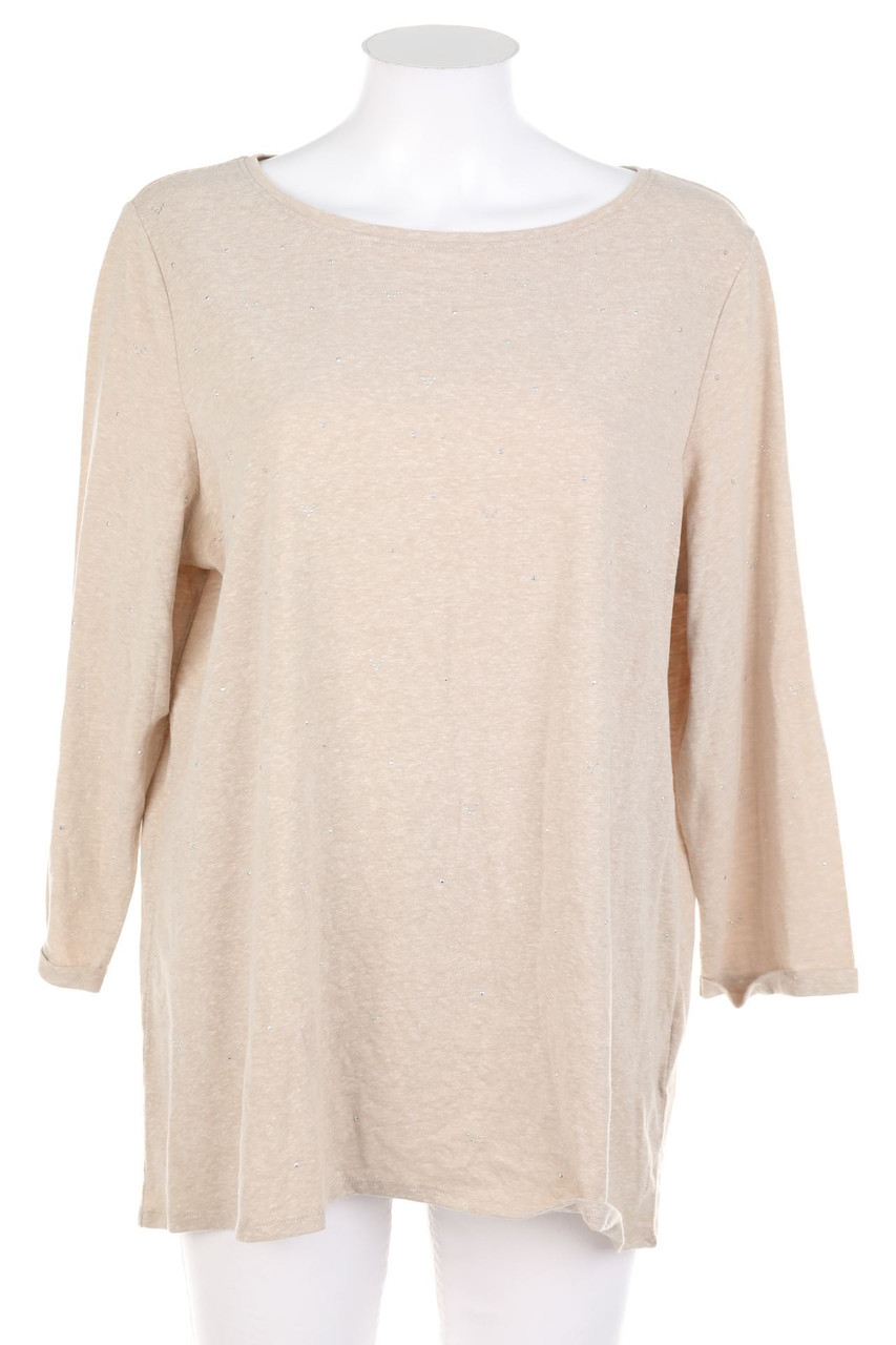 CECIL - 3/4-Arm-Shirt mit Strass-Steinen - XL
