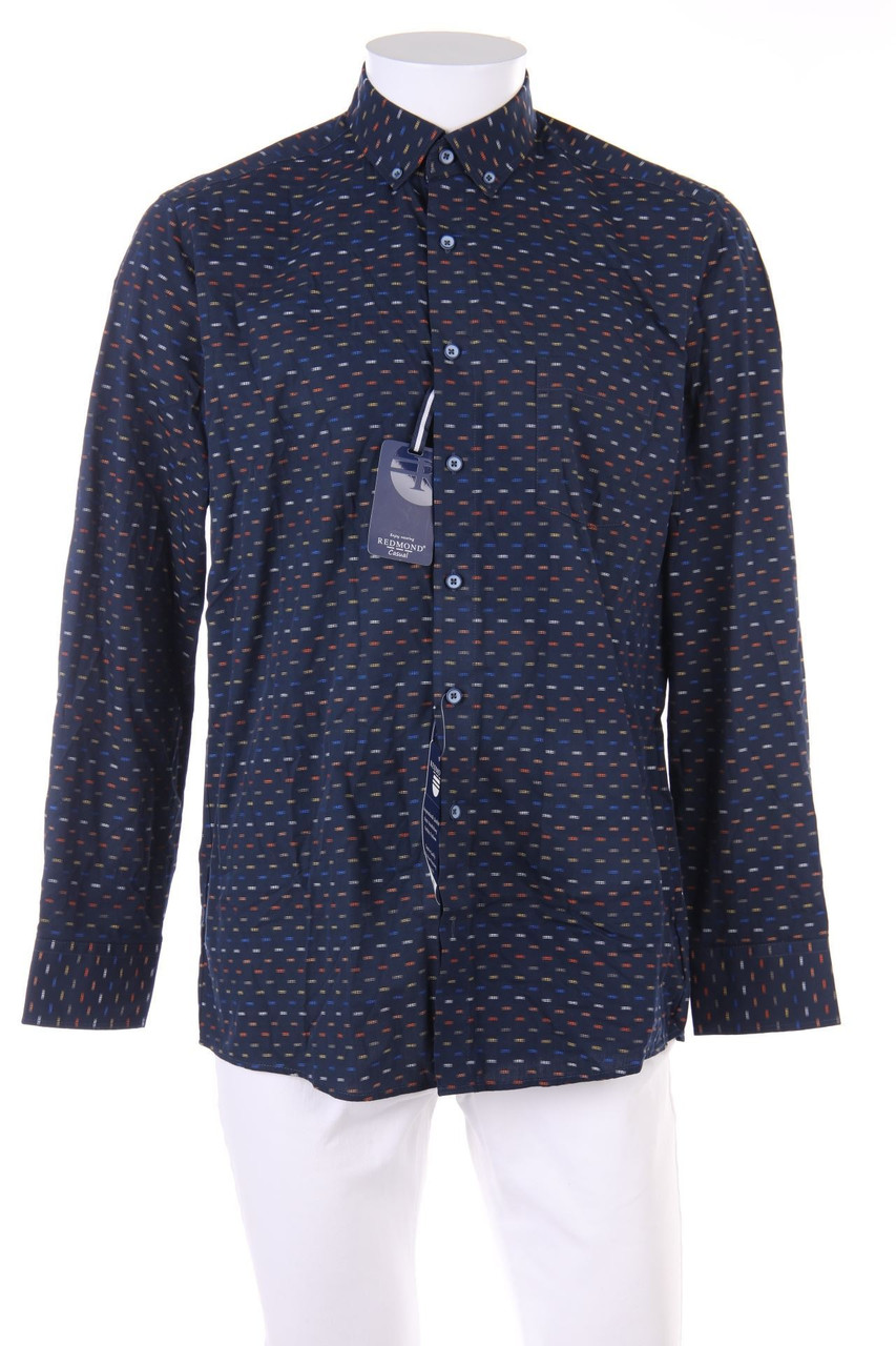 REDMOND - Button-down-Hemd mit Muster - XXL