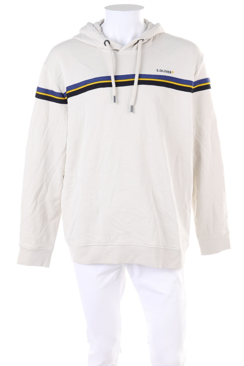 s.Oliver - Kapuzen-Pullover mit Logo-Print - XXL