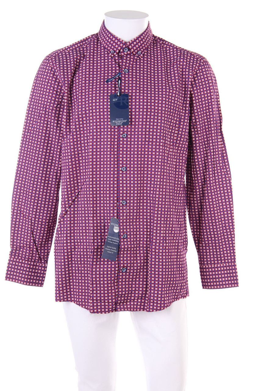 REDMOND - Print-Button-down-Hemd - L