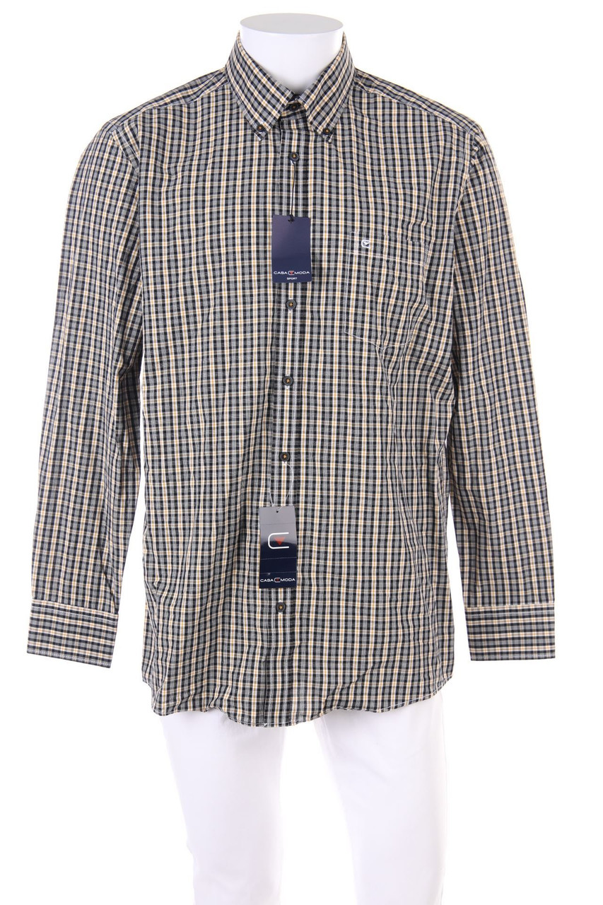 CASA MODA - kariertes Button-down-Hemd - L