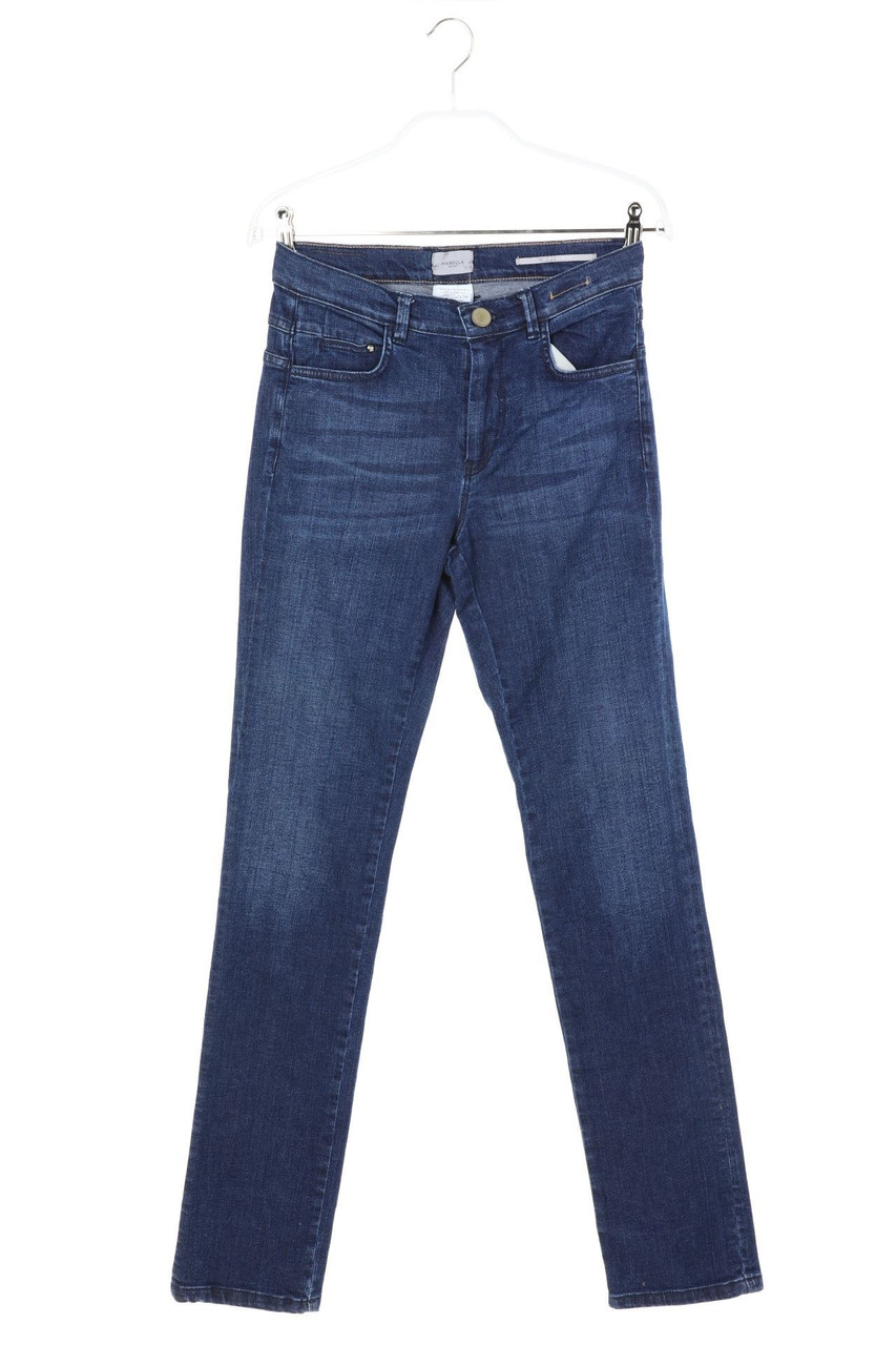 MARELLA sport - High Waist-Slim Jeans mit Logo-Patch - D 36