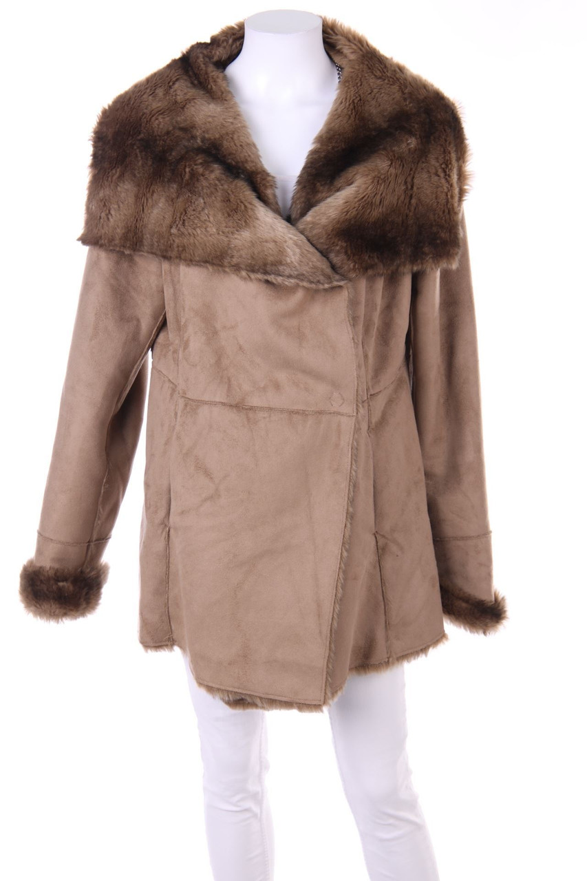 oltre - Faux Shearling-Mantel - D 46