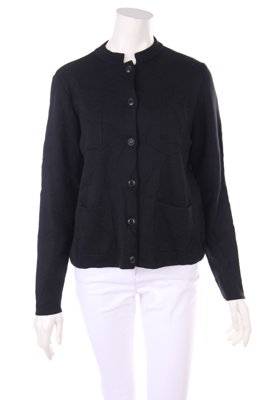 sibin linnebjerg - Cardigan aus Woll-Mix mit aufgesetzten Taschen - M