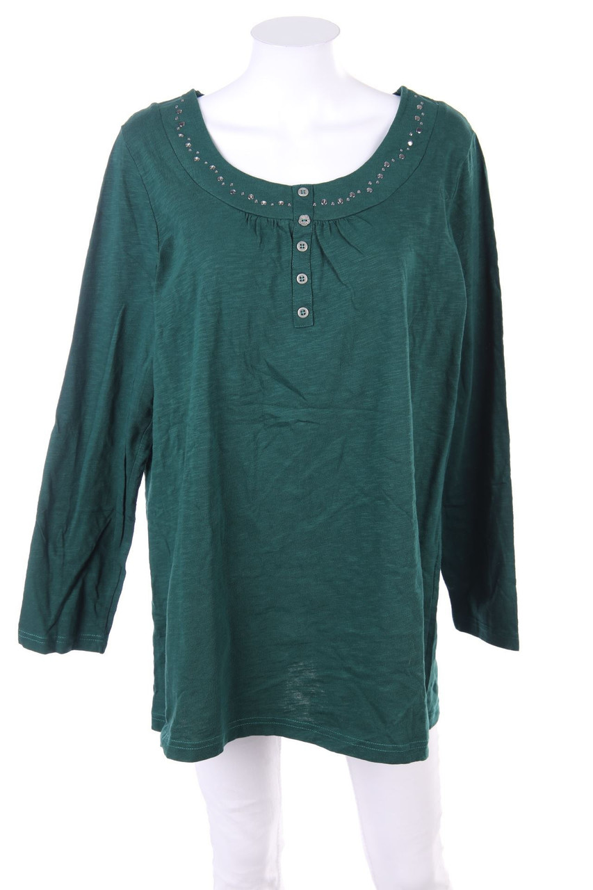 Ulla Popken - Longsleeve-Shirt mit Nieten - D 46-48
