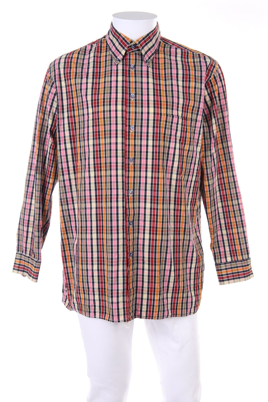 Paul Finley - kariertes Button-down-Hemd aus Baumwolle - 42