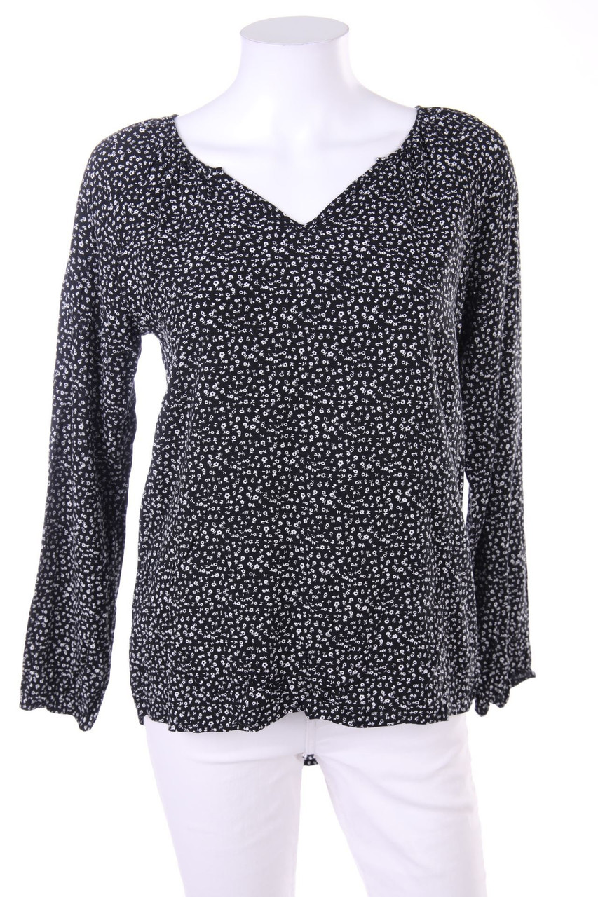 Ohne Label - Bluse mit Blumen-Print - S