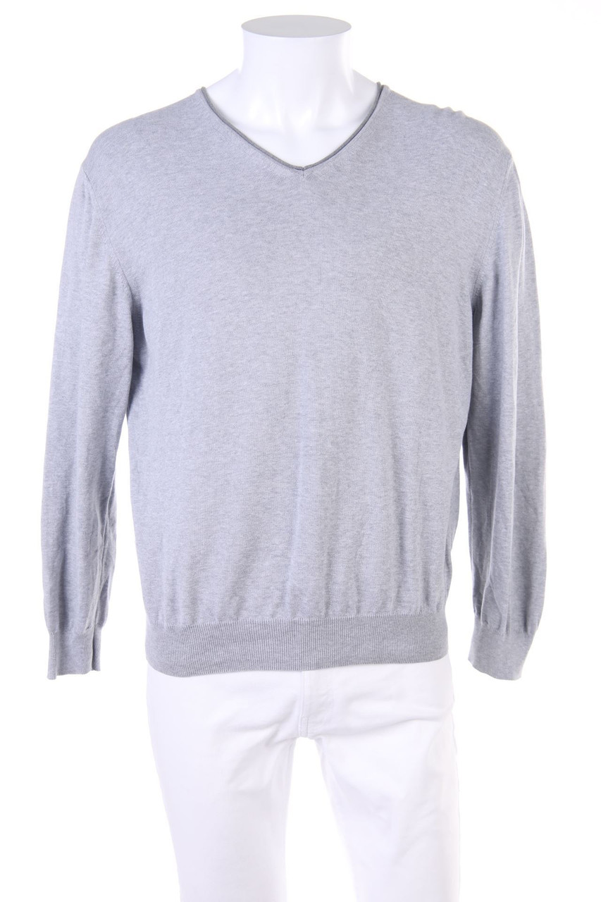 engbers - Baumwoll-Strick-Pullover mit V-Neck - 54