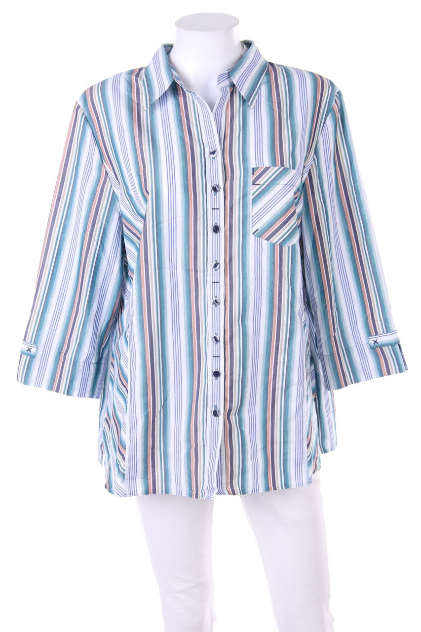 ERFO - Hemd-Bluse mit Streifen - D 48