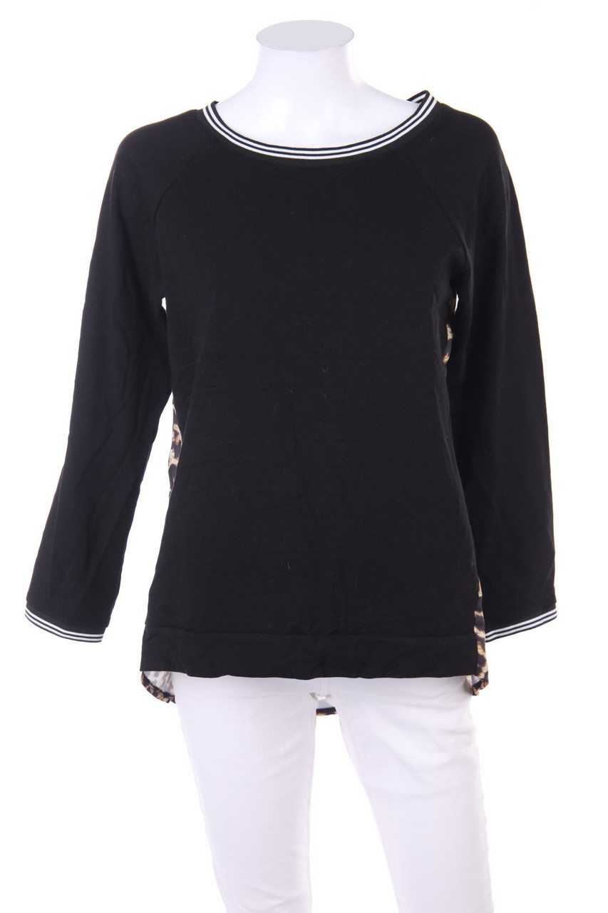 Liebesglück - Longsleeve-Shirt mit Leo-Print - XS