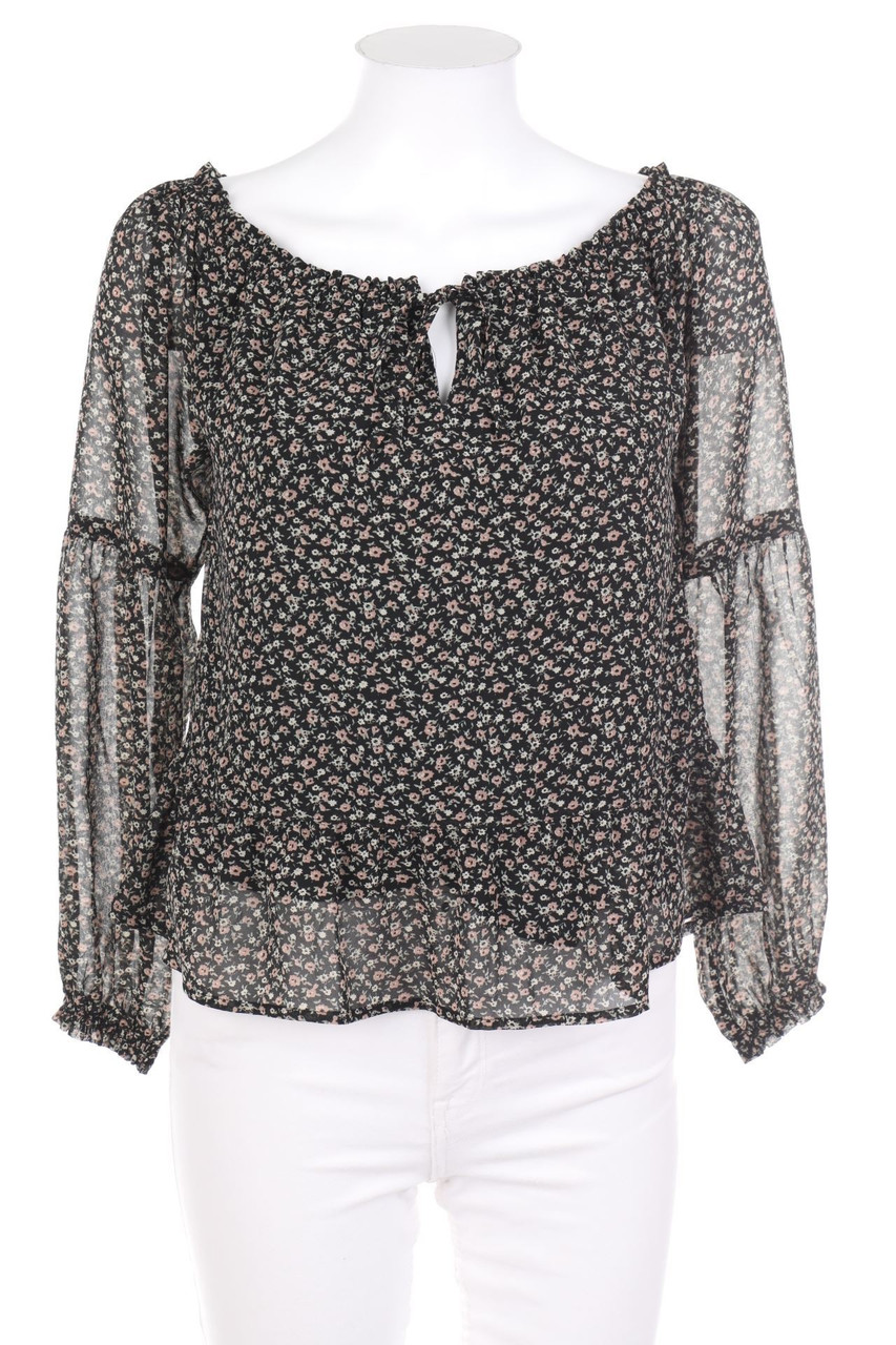 HOLLISTER - Carmen-Bluse mit Blumen-Print - XS