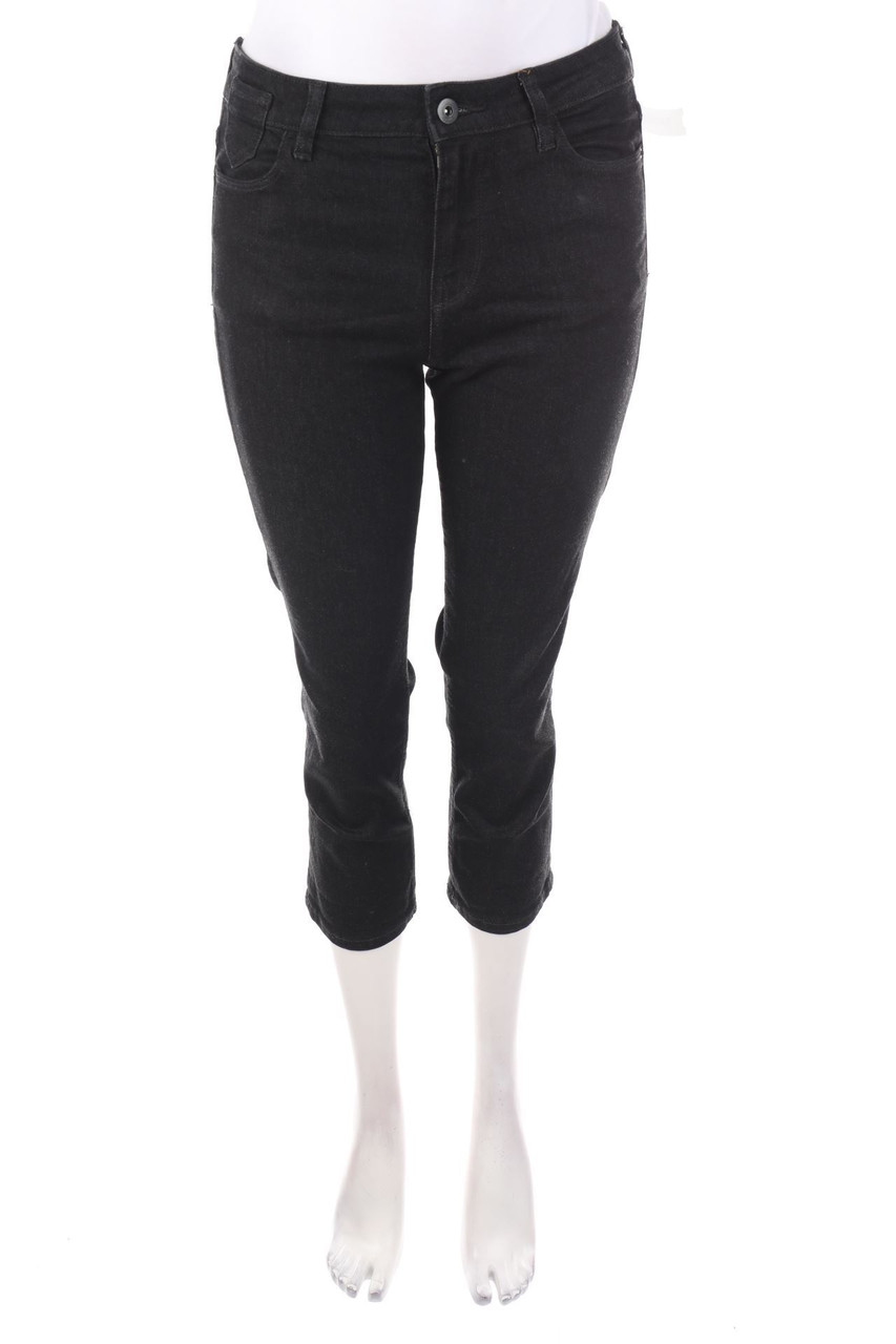 ESPRIT de corp - Cropped Jeans mit Logo-Knöpfen - W26